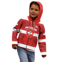 Custom Hockey 2026 Switzerland Kid Hoodie Go Champions La Nati - Wonder Print Shop