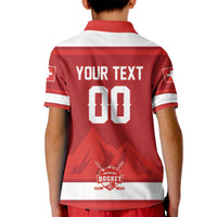 Custom Hockey 2026 Switzerland Kid Polo Shirt Go Champions La Nati - Wonder Print Shop