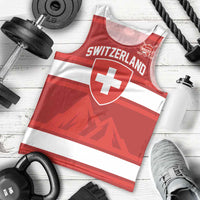 Custom Hockey 2026 Switzerland Men Tank Top Go Champions La Nati - Wonder Print Shop