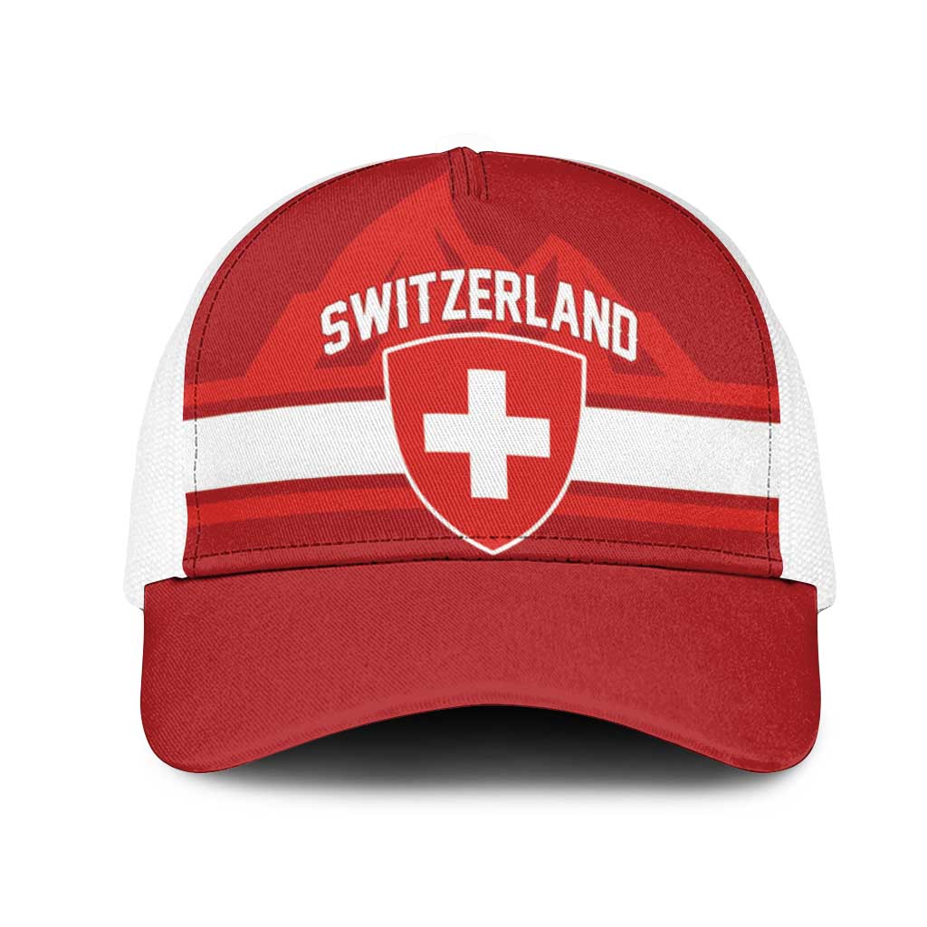 Hockey 2026 Switzerland Mesh Trucker Cap Go Champions La Nati