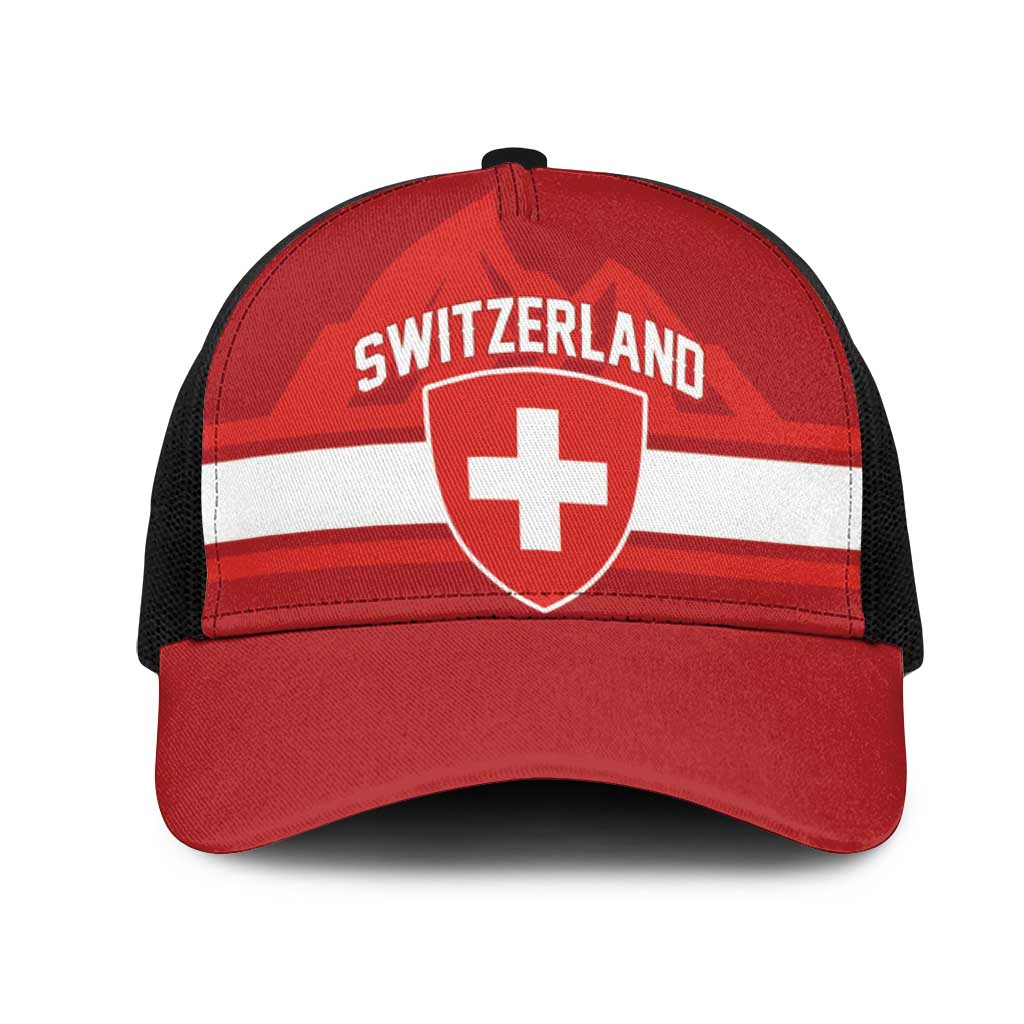Hockey 2026 Switzerland Mesh Trucker Cap Go Champions La Nati