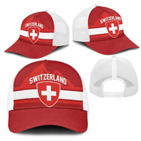 Hockey 2026 Switzerland Mesh Trucker Cap Go Champions La Nati