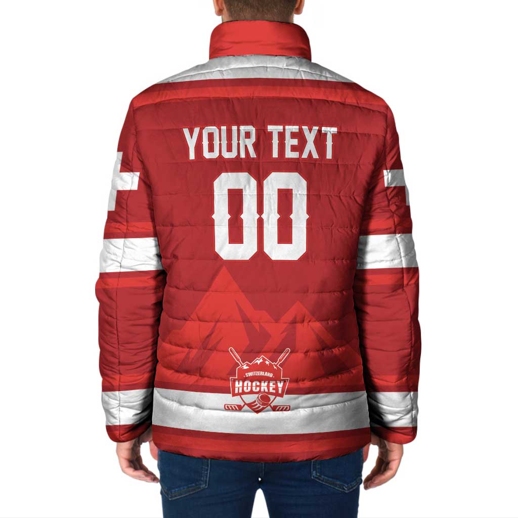 Custom Hockey 2026 Switzerland Padded Jacket Go Champions La Nati - Wonder Print Shop