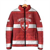 Custom Hockey 2026 Switzerland Padded Jacket Go Champions La Nati - Wonder Print Shop