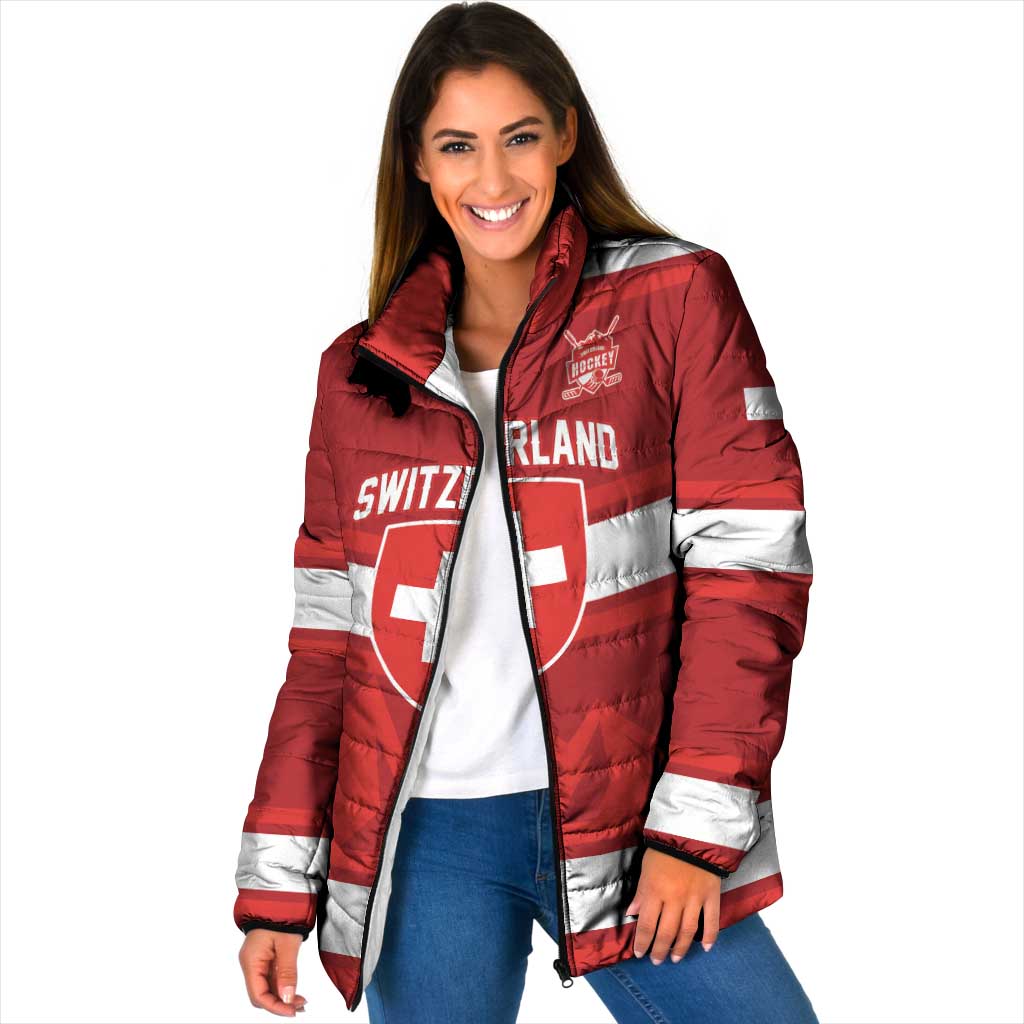 Custom Hockey 2026 Switzerland Padded Jacket Go Champions La Nati - Wonder Print Shop