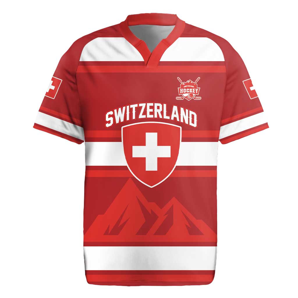 Custom Hockey 2026 Switzerland Rugby Jersey Go Champions La Nati - Wonder Print Shop