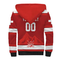 Custom Hockey 2026 Switzerland Sherpa Hoodie Go Champions La Nati - Wonder Print Shop