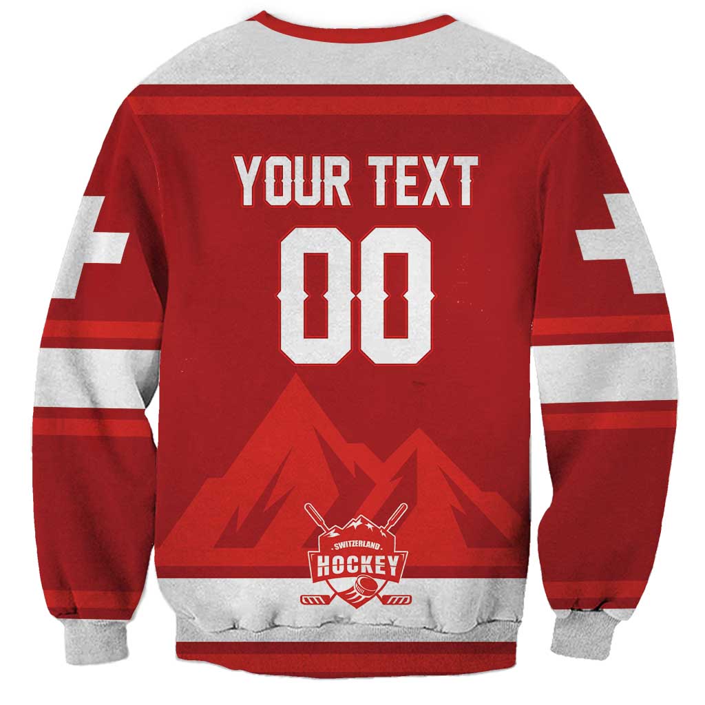 Custom Hockey 2026 Switzerland Sweatshirt Go Champions La Nati - Wonder Print Shop