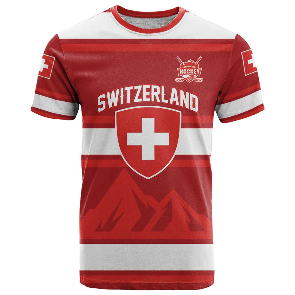 Custom Hockey 2026 Switzerland T Shirt Go Champions La Nati - Wonder Print Shop