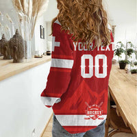 Custom Hockey 2026 Switzerland Women Casual Shirt Go Champions La Nati - Wonder Print Shop