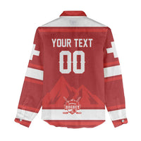 Custom Hockey 2026 Switzerland Women Casual Shirt Go Champions La Nati - Wonder Print Shop