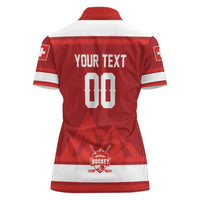Custom Hockey 2026 Switzerland Women Polo Shirt Go Champions La Nati - Wonder Print Shop