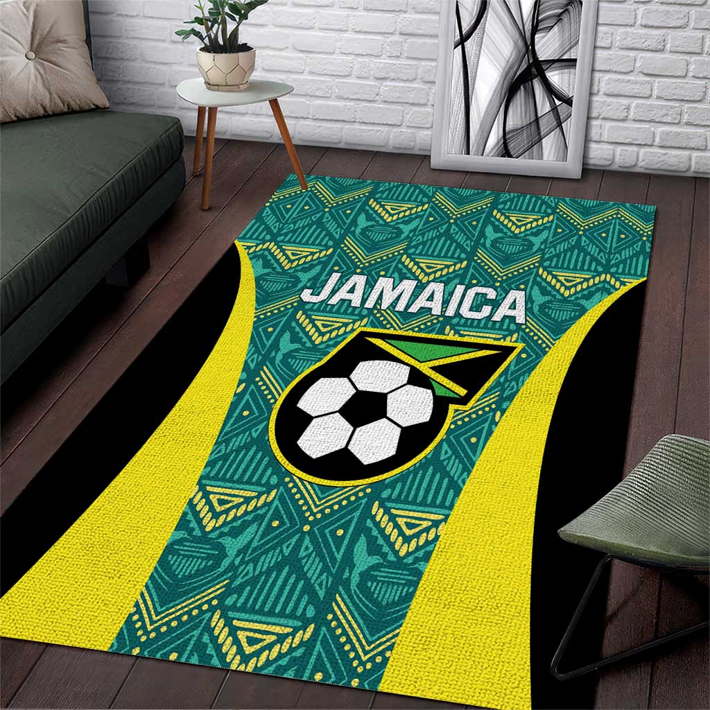 Jamaica Football Area Rug We Believe Reggae Boyz