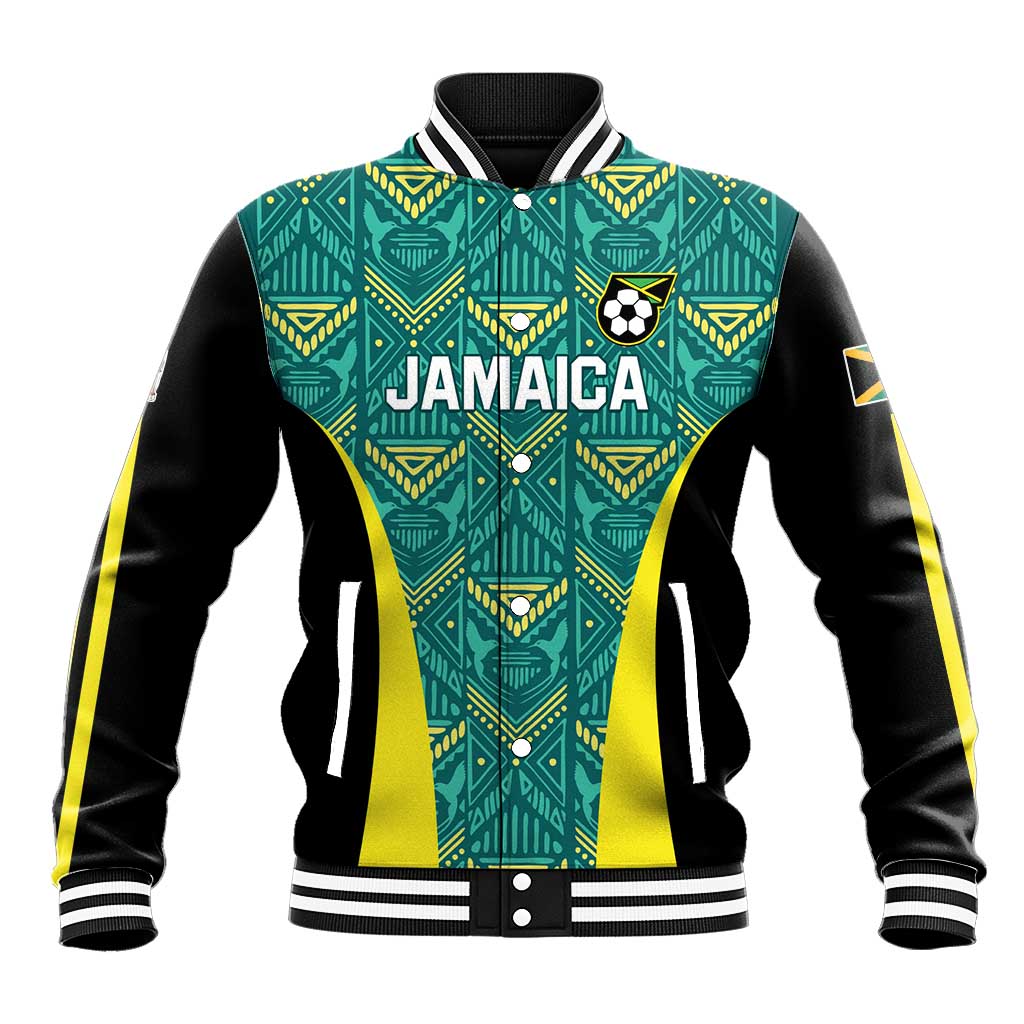 Custom Jamaica Football Baseball Jacket We Believe Reggae Boyz