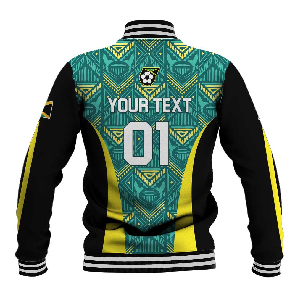 Custom Jamaica Football Baseball Jacket We Believe Reggae Boyz