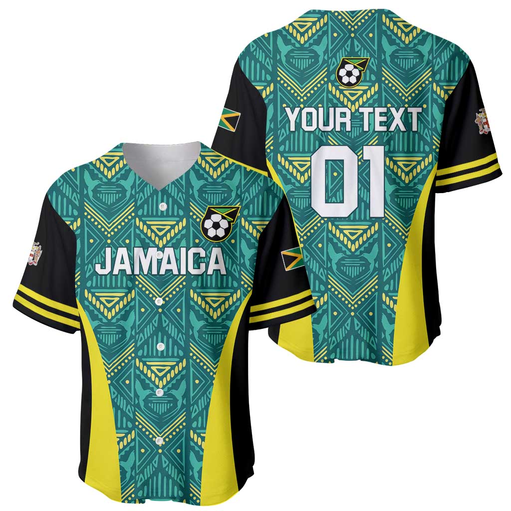 Custom Jamaica Football Baseball Jersey We Believe Reggae Boyz