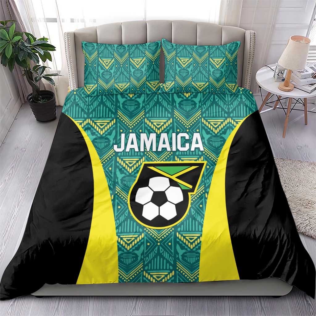 Jamaica Football Bedding Set We Believe Reggae Boyz