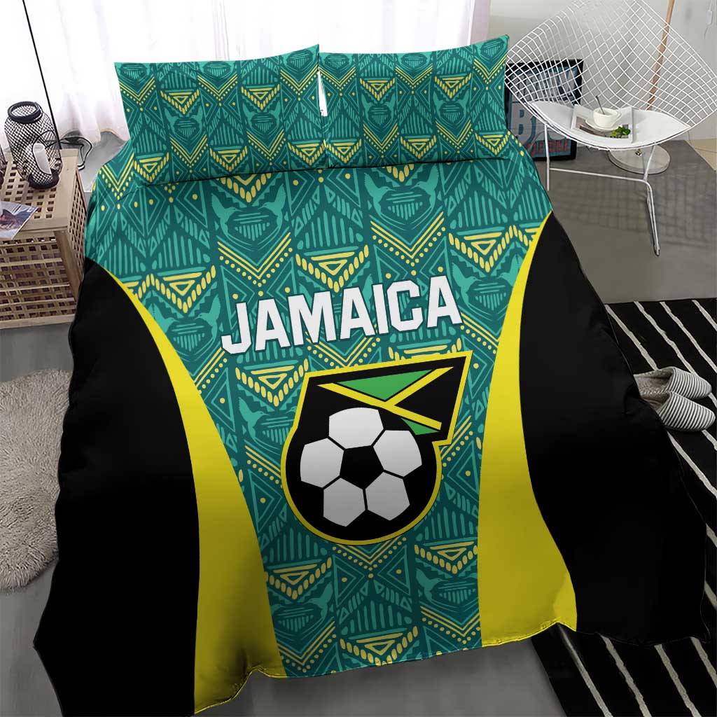 Jamaica Football Bedding Set We Believe Reggae Boyz