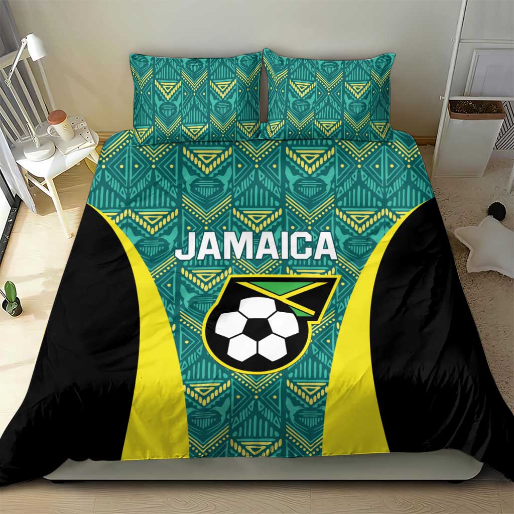 Jamaica Football Bedding Set We Believe Reggae Boyz