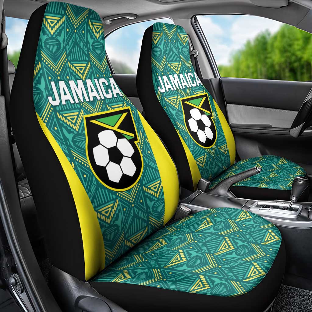 Jamaica Football Car Seat Cover We Believe Reggae Boyz