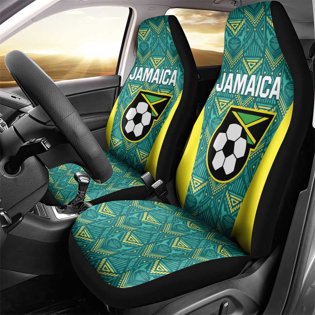 Jamaica Football Car Seat Cover We Believe Reggae Boyz