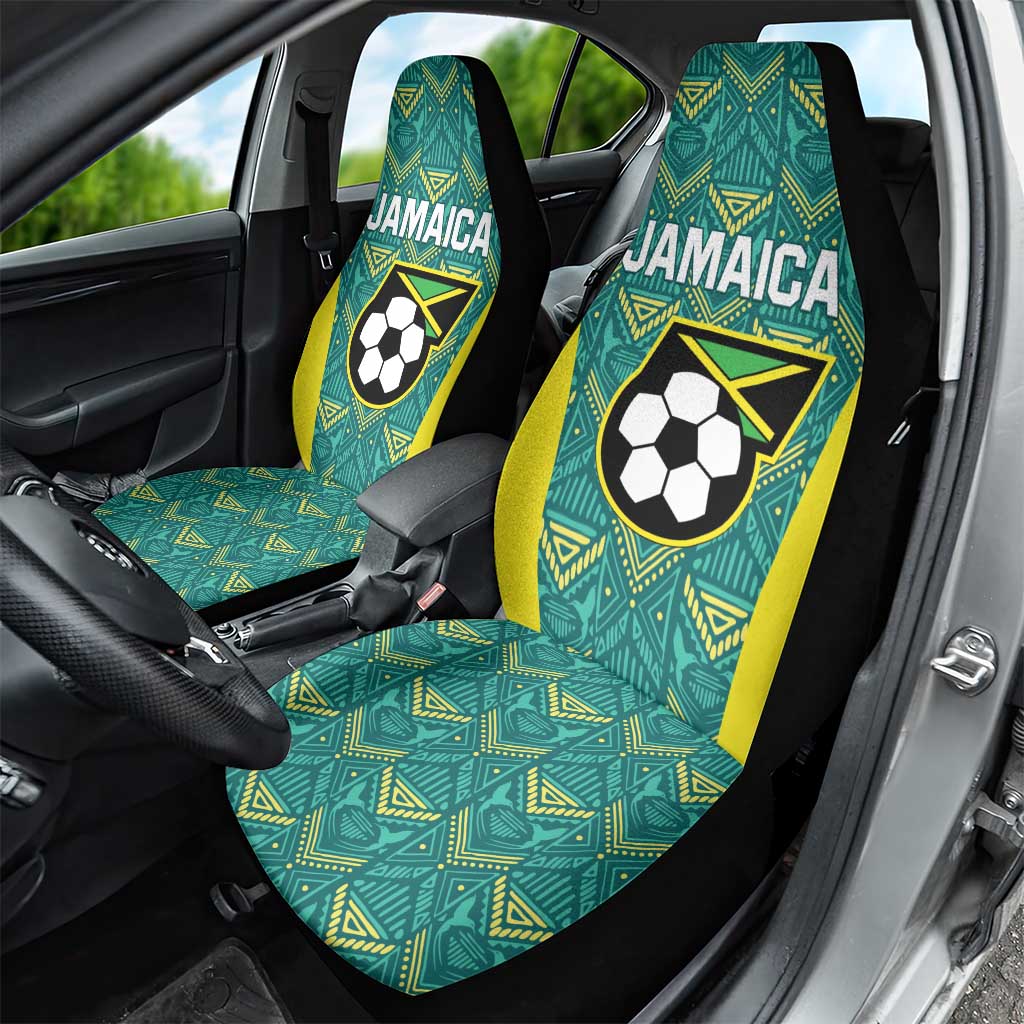 Jamaica Football Car Seat Cover We Believe Reggae Boyz