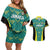 Custom Jamaica Football Couples Matching Off Shoulder Short Dress and Hawaiian Shirt We Believe Reggae Boyz