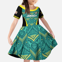 Custom Jamaica Football Family Matching Mermaid Dress and Hawaiian Shirt We Believe Reggae Boyz