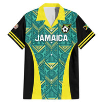 Custom Jamaica Football Family Matching Mermaid Dress and Hawaiian Shirt We Believe Reggae Boyz