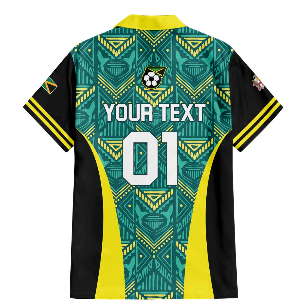 Custom Jamaica Football Family Matching Mermaid Dress and Hawaiian Shirt We Believe Reggae Boyz