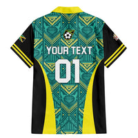 Custom Jamaica Football Family Matching Mermaid Dress and Hawaiian Shirt We Believe Reggae Boyz