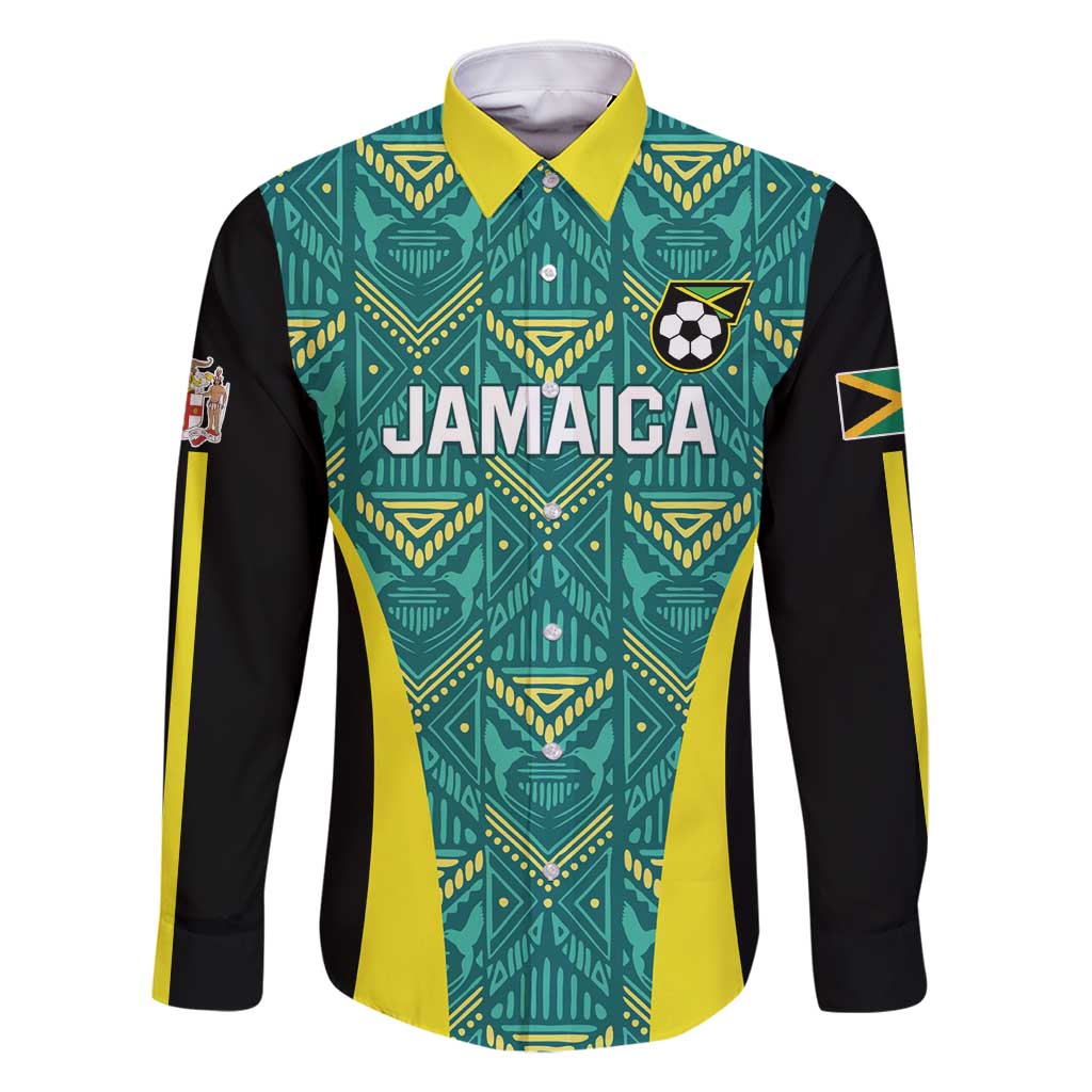 Custom Jamaica Football Family Matching Mermaid Dress and Hawaiian Shirt We Believe Reggae Boyz