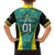 Custom Jamaica Football Family Matching Off The Shoulder Long Sleeve Dress and Hawaiian Shirt We Believe Reggae Boyz