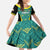 Custom Jamaica Football Family Matching Off The Shoulder Long Sleeve Dress and Hawaiian Shirt We Believe Reggae Boyz