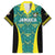 Custom Jamaica Football Family Matching Off The Shoulder Long Sleeve Dress and Hawaiian Shirt We Believe Reggae Boyz