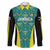 Custom Jamaica Football Family Matching Off The Shoulder Long Sleeve Dress and Hawaiian Shirt We Believe Reggae Boyz
