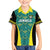 Custom Jamaica Football Family Matching Off The Shoulder Long Sleeve Dress and Hawaiian Shirt We Believe Reggae Boyz