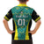 Custom Jamaica Football Family Matching Off Shoulder Maxi Dress and Hawaiian Shirt We Believe Reggae Boyz