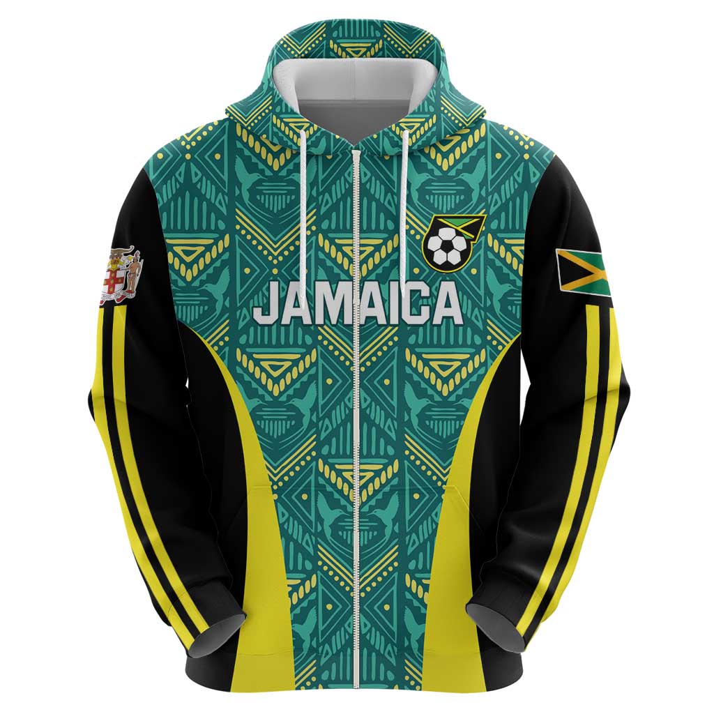 Custom Jamaica Football Hoodie We Believe Reggae Boyz