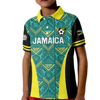 Custom Jamaica Football Kid Polo Shirt We Believe Reggae Boyz
