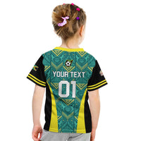 Custom Jamaica Football Kid T Shirt We Believe Reggae Boyz