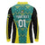 Custom Jamaica Football Long Sleeve Polo Shirt We Believe Reggae Boyz