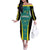 Custom Jamaica Football Off The Shoulder Long Sleeve Dress We Believe Reggae Boyz