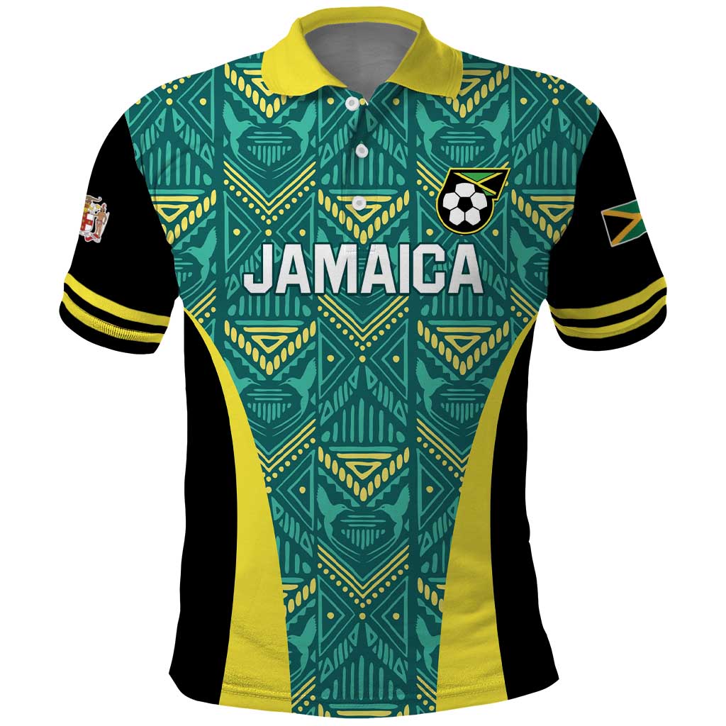 Custom Jamaica Football Polo Shirt We Believe Reggae Boyz