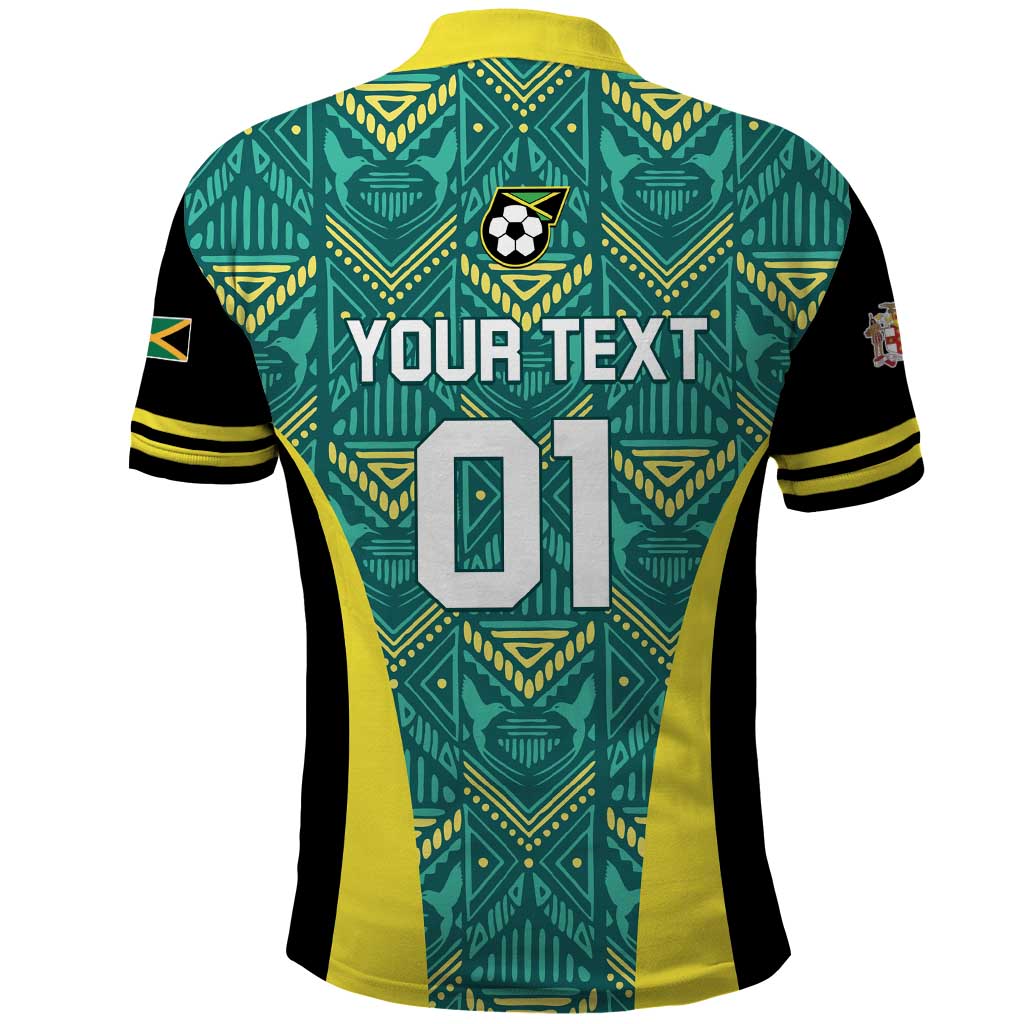 Custom Jamaica Football Polo Shirt We Believe Reggae Boyz