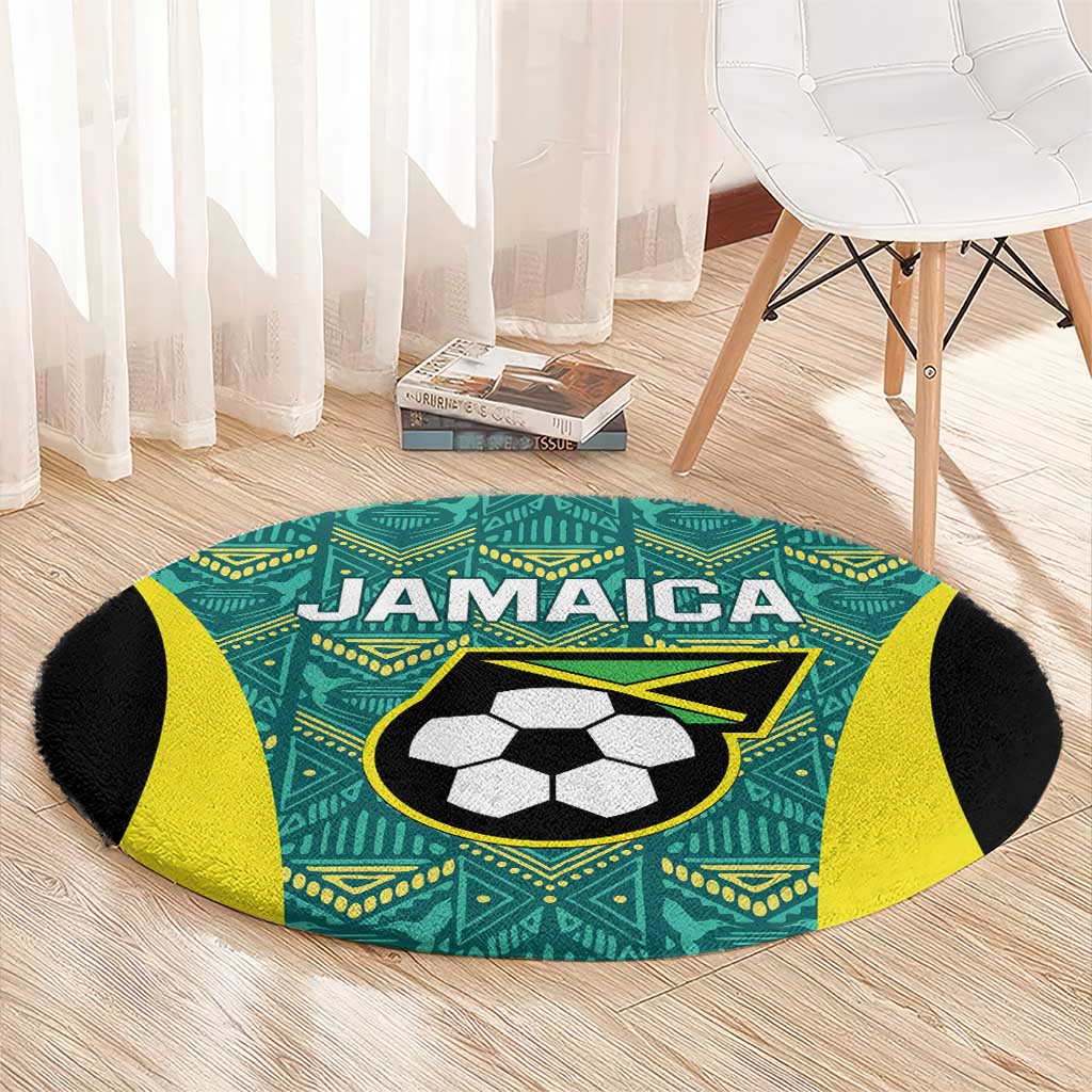 Jamaica Football Round Carpet We Believe Reggae Boyz