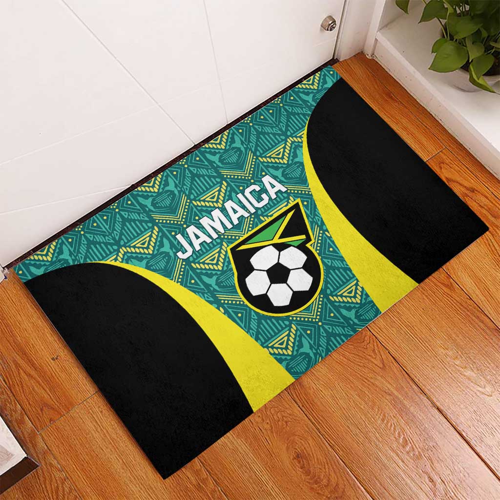 Jamaica Football Rubber Doormat We Believe Reggae Boyz