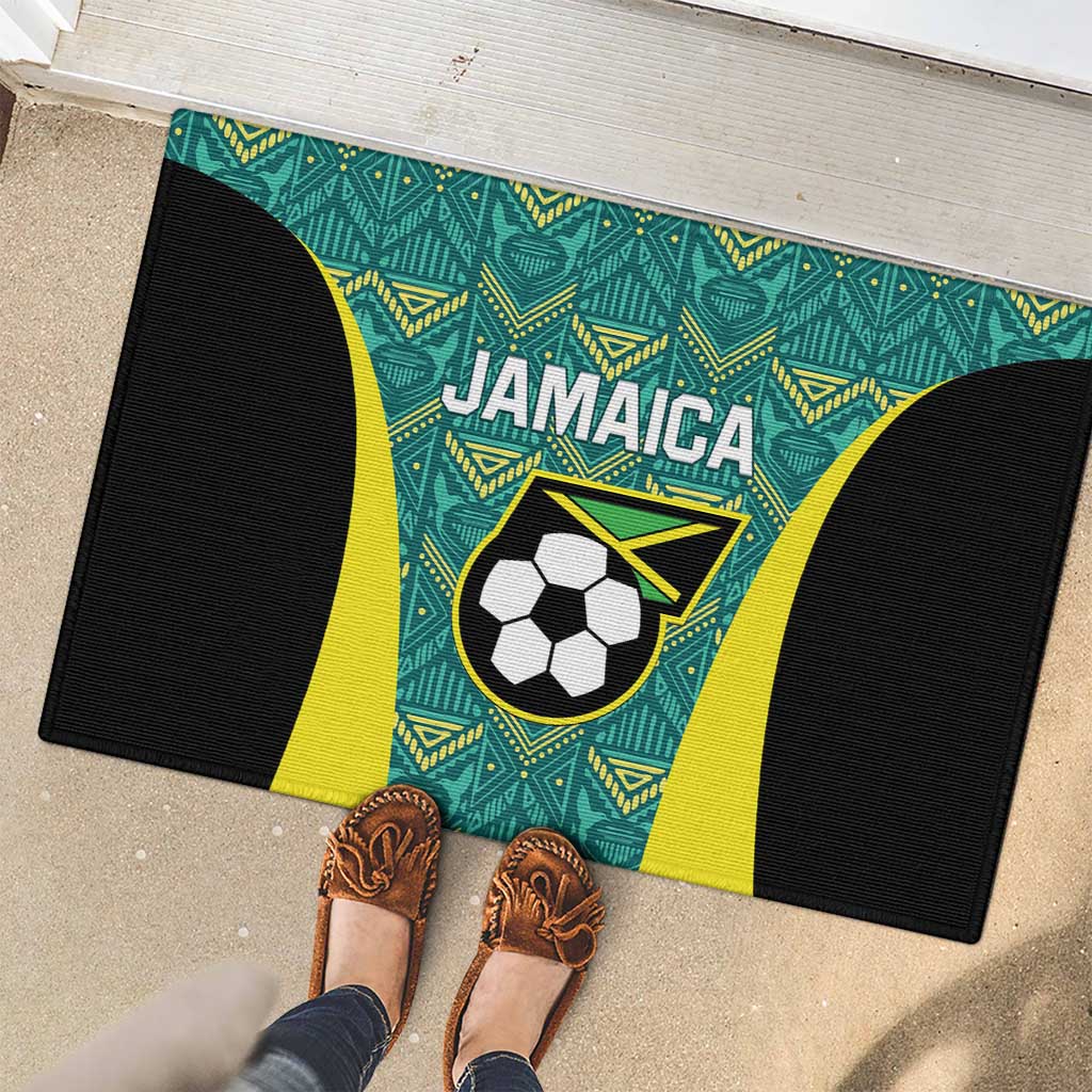 Jamaica Football Rubber Doormat We Believe Reggae Boyz