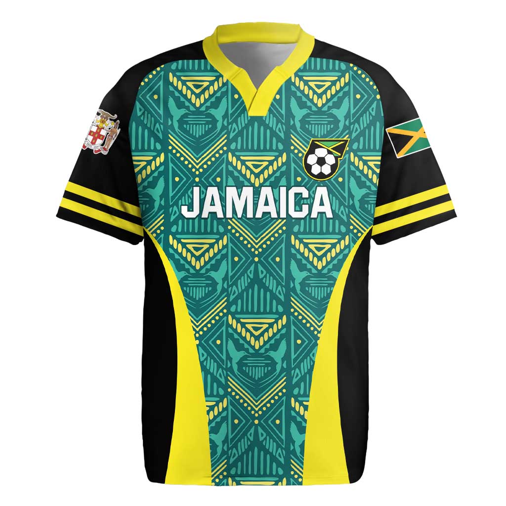 Custom Jamaica Football Rugby Jersey We Believe Reggae Boyz