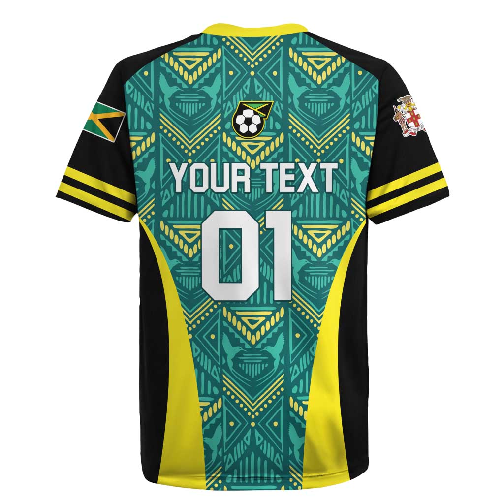 Custom Jamaica Football Rugby Jersey We Believe Reggae Boyz